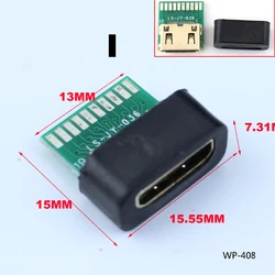 HDMI Male to Female Mini Connector Adapter Board with 2.54mm Pitch PCB (I Female HDMI)