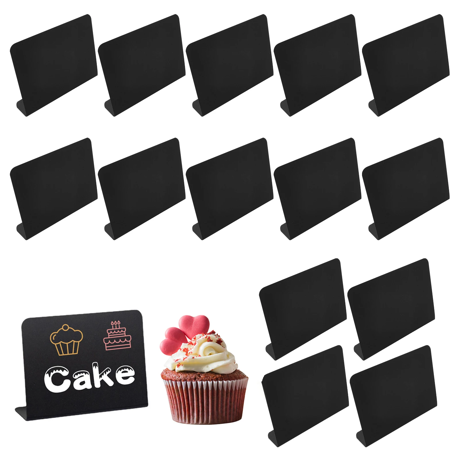 Mini Chalkboard Signs With Stand 12pcs Food Labels For Buffet Wooden Labels  Table Numbers Price Signs Party Signs Stands For Food Bar Cafe Bakery With