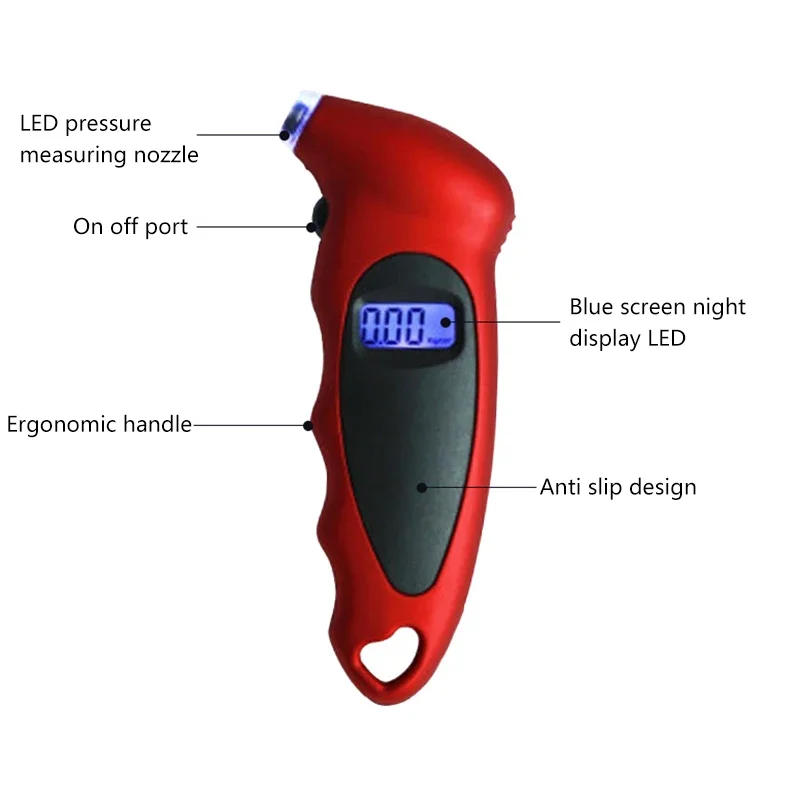 Digital Tire Pressure Gauge with Backlight 4