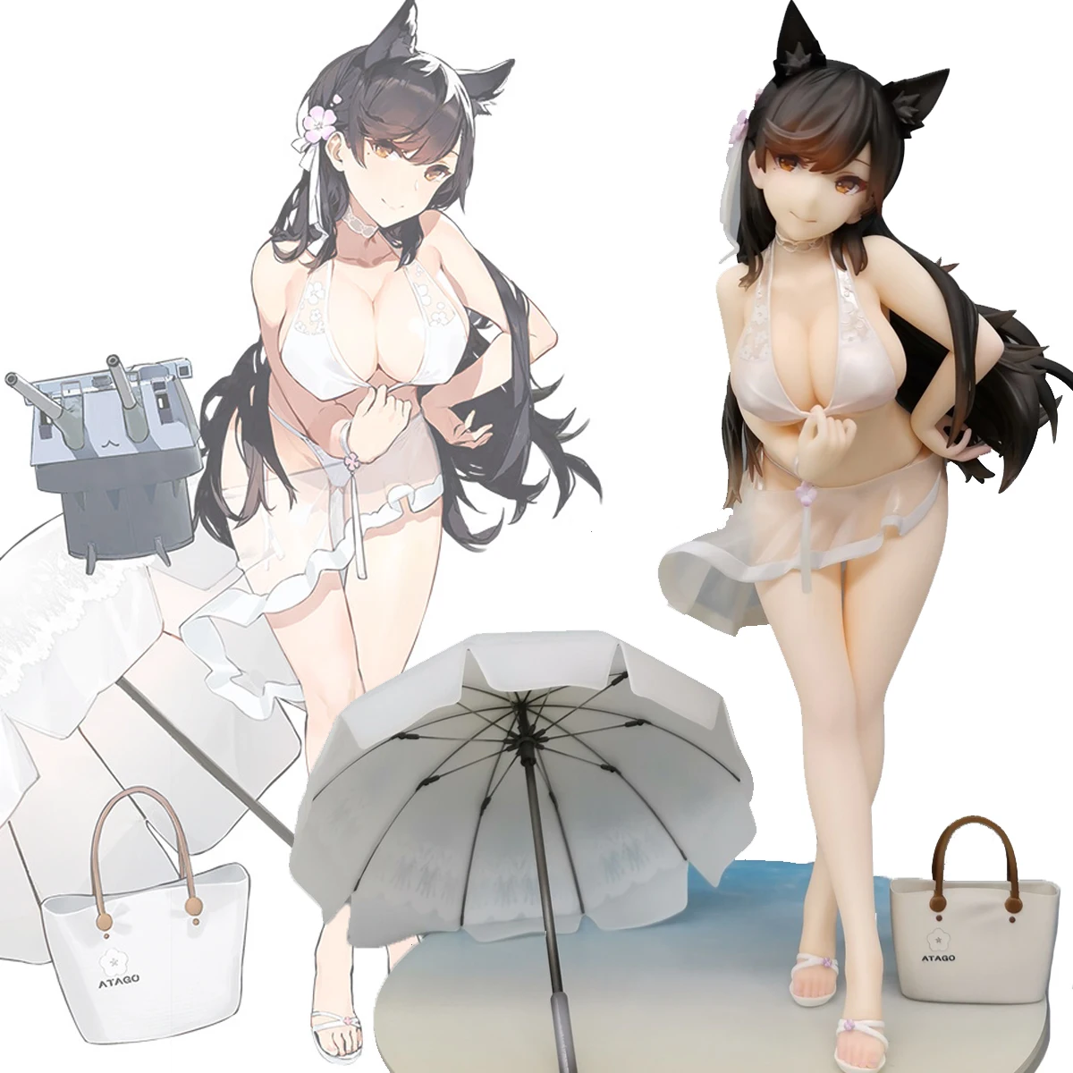 FIGURINE AZUR LANE Atago & Takao Race Queen Ver 1/7 10 en 2023 ALTER Japan Neuf EUR 296,51