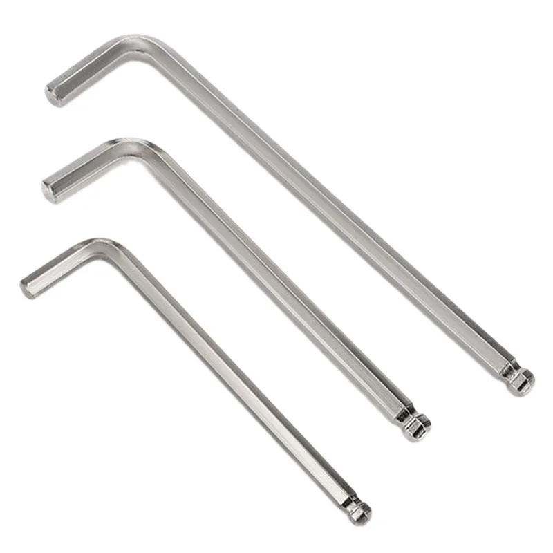 Description Picture 3 of item1Pc Allen Wrench 1.5mm 2mm 2.5mm 3mm 4mm 5mm 6mm 8mm Ball Head Hexagonal Key Wrench L-shaped Spanner Hand Repair Tools