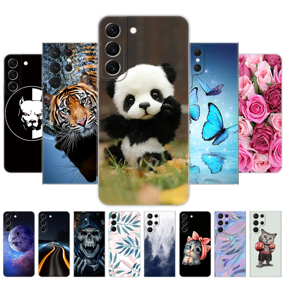 Per Samsung Galaxy S22 | S22 + | Custodia S22 Ultra 5G Per Samsung S22 Plus Cover Posteriore Per Telefono Galaxy 22 S 22 Paraurti Funda Silicon Tpu