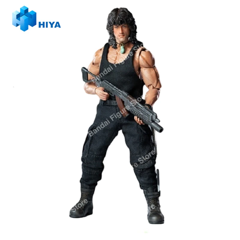100% Originale Hiya Exquisite Super Rambo First Blood Animation Action Figure Toy Gift Model Collection Hobby