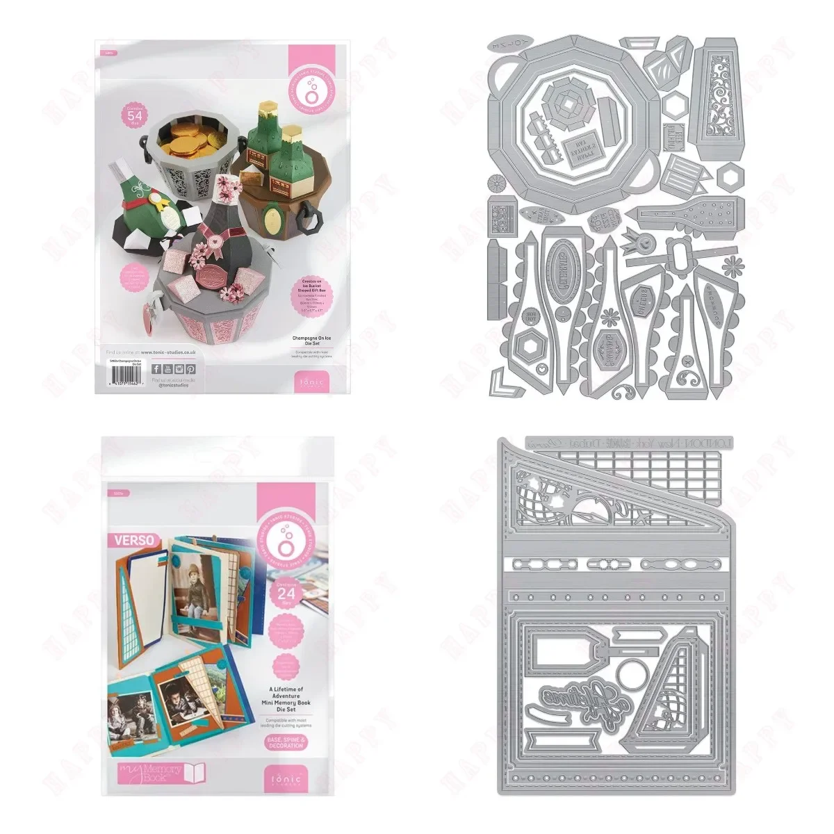 

Mini Memory Book Metal Cutting Dies 2024 New Arrival Mold Decoration For DIY Scrapbook Paper Craft Champagne on Ice Mould Hot