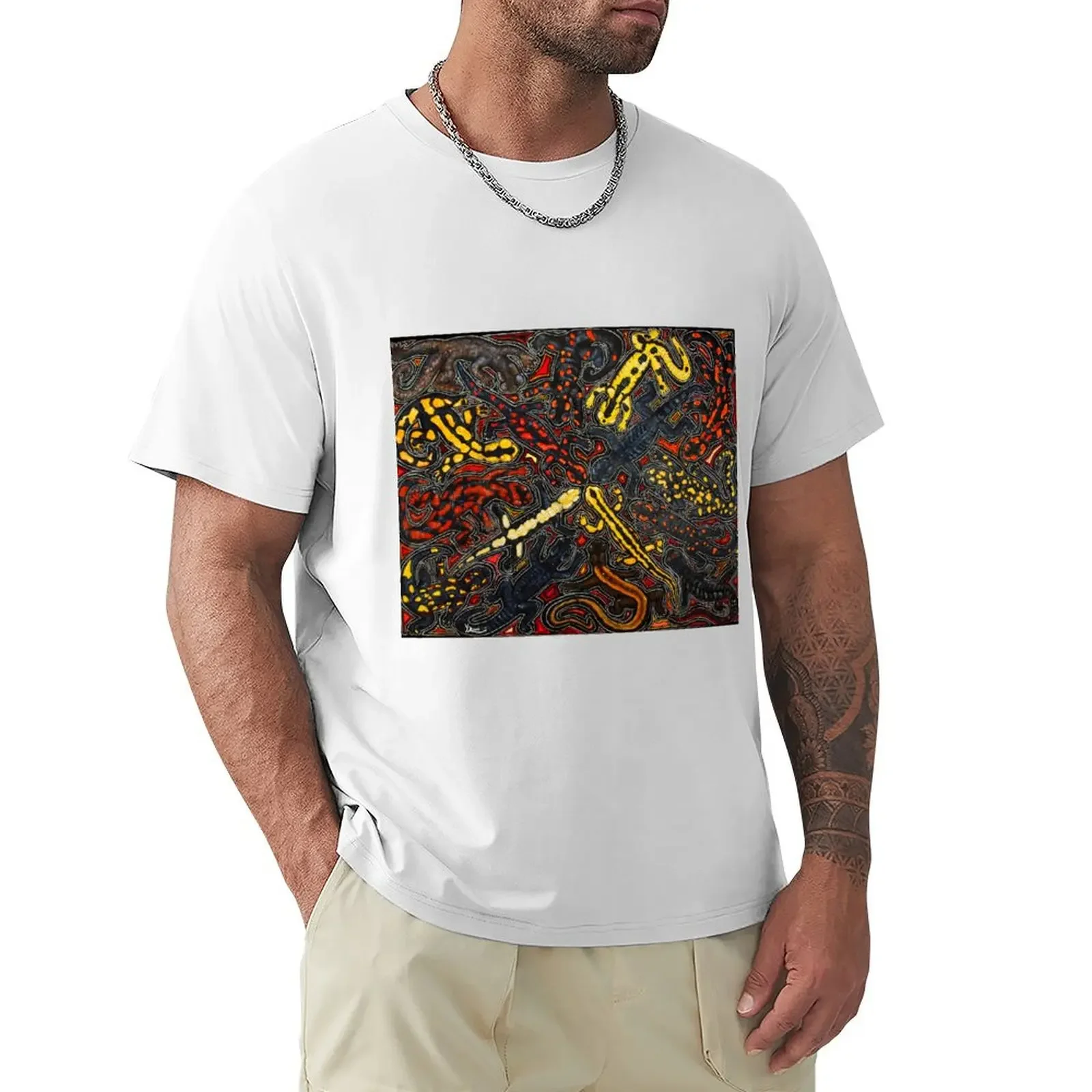 

Salamanders T-shirt tops kawaii clothes mens graphic t-shirts big and tall
