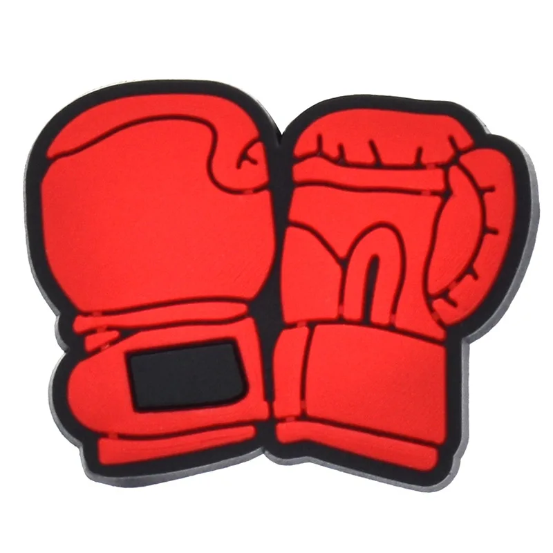 Vibrant Red Boxing Shoe Charms