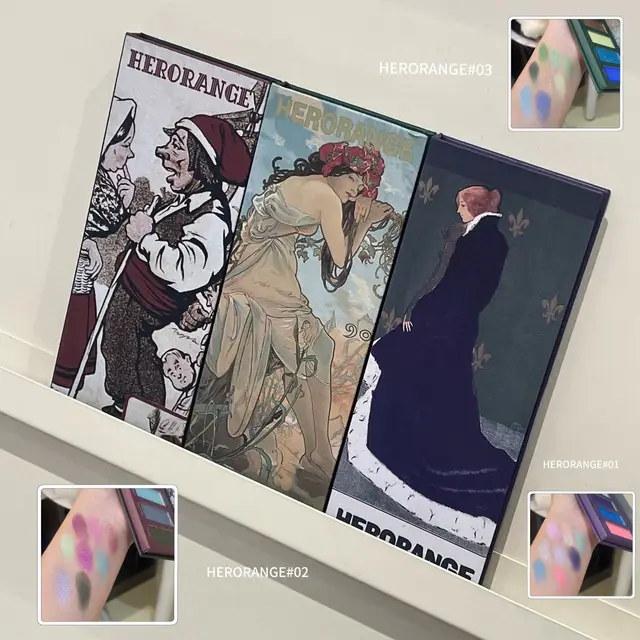 Gothic Pearlescent Purple Eyeshadow Palette 8-Color Oil Painting Style Matte Punk Metallic Green Smoked Makeup Eye Pigment