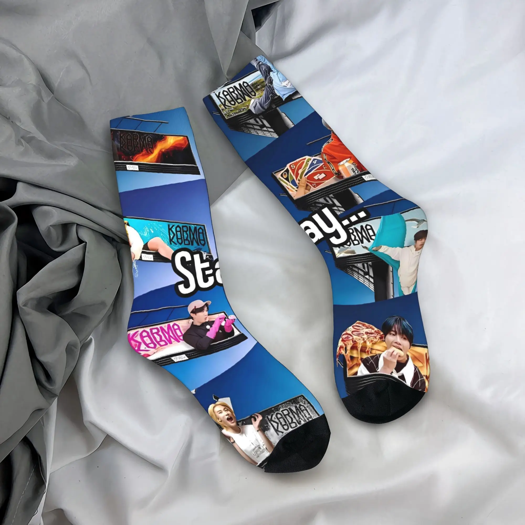 Kids' Gothic Design Autumn Socks - KPOP Inspired Band Style Outdoor Quality