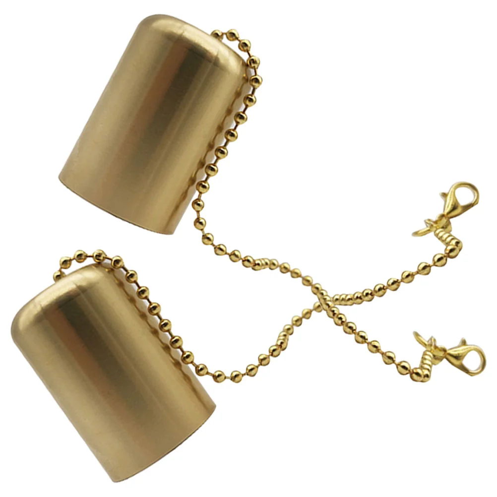 

2 Pcs Metal Snuffer Lamp Accessories Extinguisher Brass Extinguishers Small