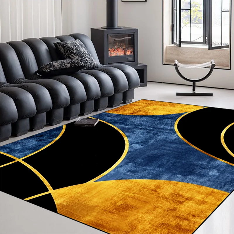 Nordic Geometric soft Carpet Bathroom Floor Mat Carpets for Living Room Modern Luxury Decor Sofa Table Large Area washable Rugs 2