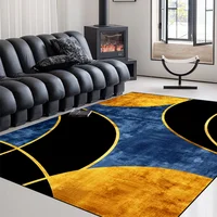 Nordic Geometric soft Carpet Bathroom Floor Mat Carpets for Living Room Modern Luxury Decor Sofa Table Large Area washable Rugs 2