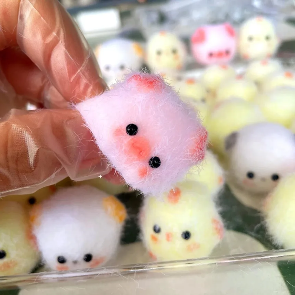 Kawaii Silicone Squeeze Toy Relief Sticky Pinch Toy Chick Pig Stress Relief Toy 2