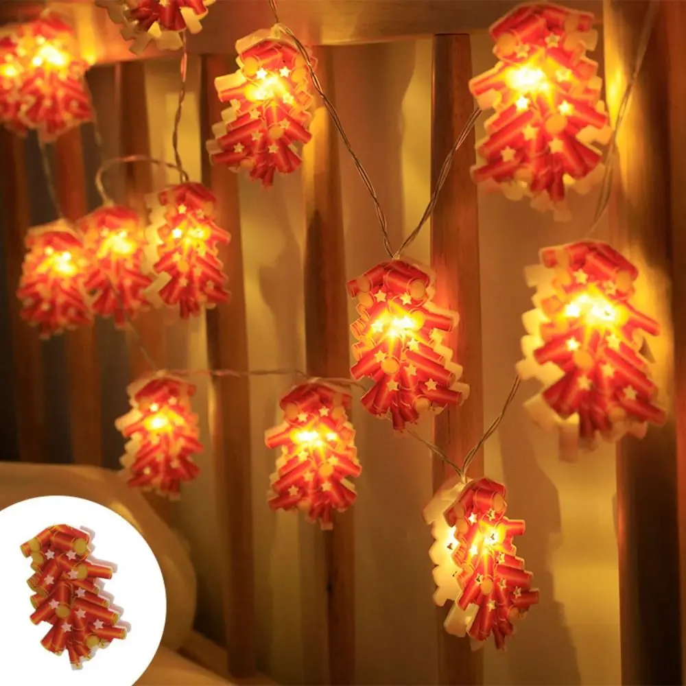 

Hanging Spring Festival Lights Strings Flashing Battery Powered Firecrackers Light Strings Fuwa LED New Year Lights Strings