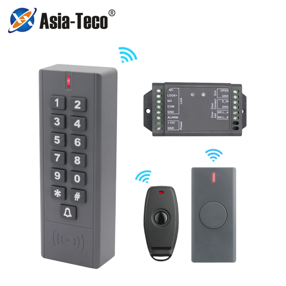 

Водонепроницаемый беспроводной дверной замок, дистанционное управление доступом, электромагнитная карта 125 кГц, контроль доступа RFID, беспроводной считыватель управления клавиатурой