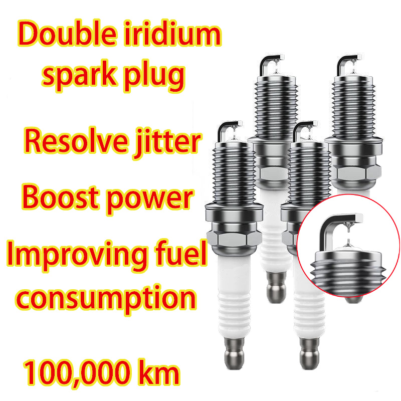 4pcs High Performance Auto Spark Parts Double Iridium Spark Plug For Car Volkswagen Tiguan 5N 1.4T 2007-2017 Engine CAV