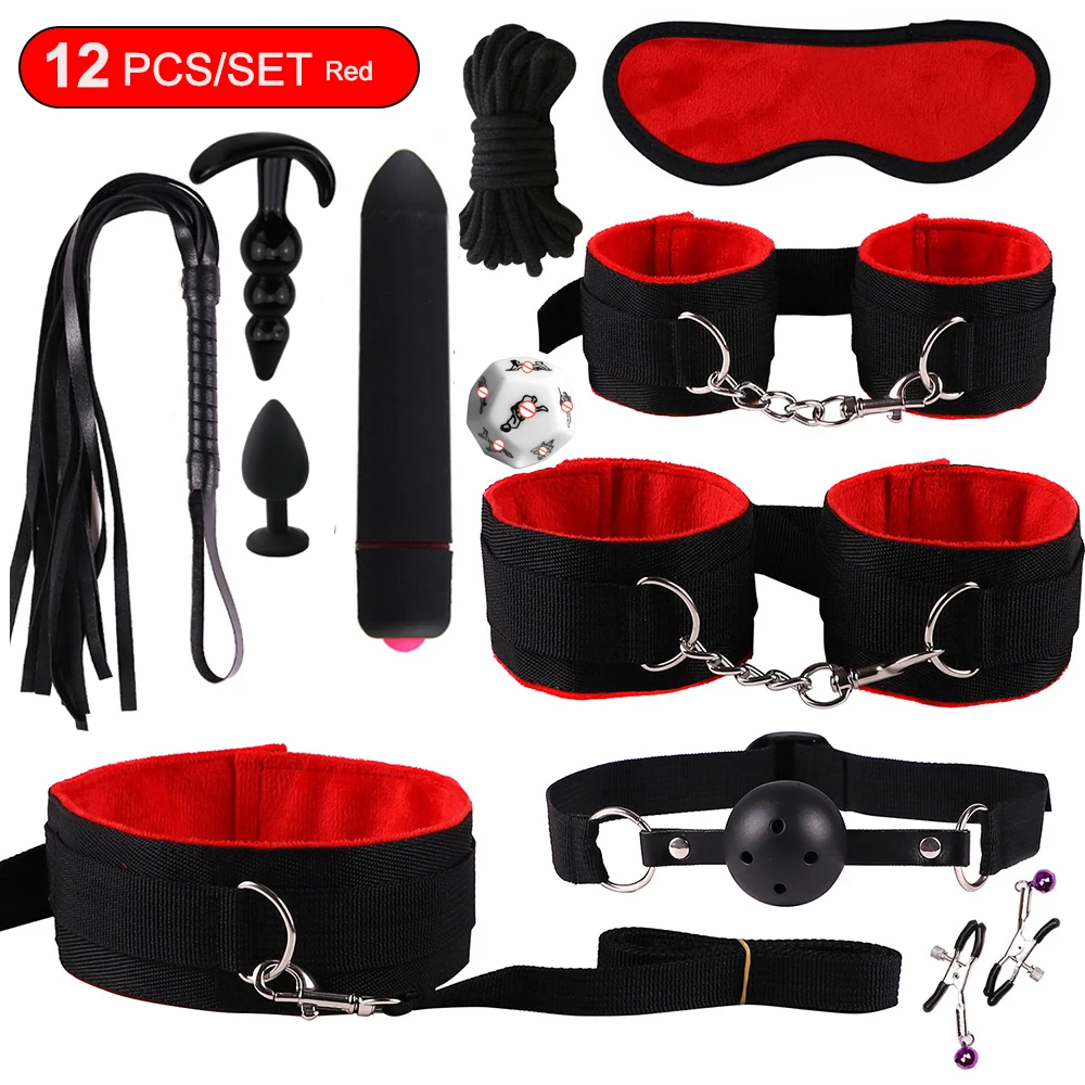 Sex toys for women BDSM sexual couples kit Adult Sexy Toys sexyshop erotic accessories handcuffs for session Anal plug sex game