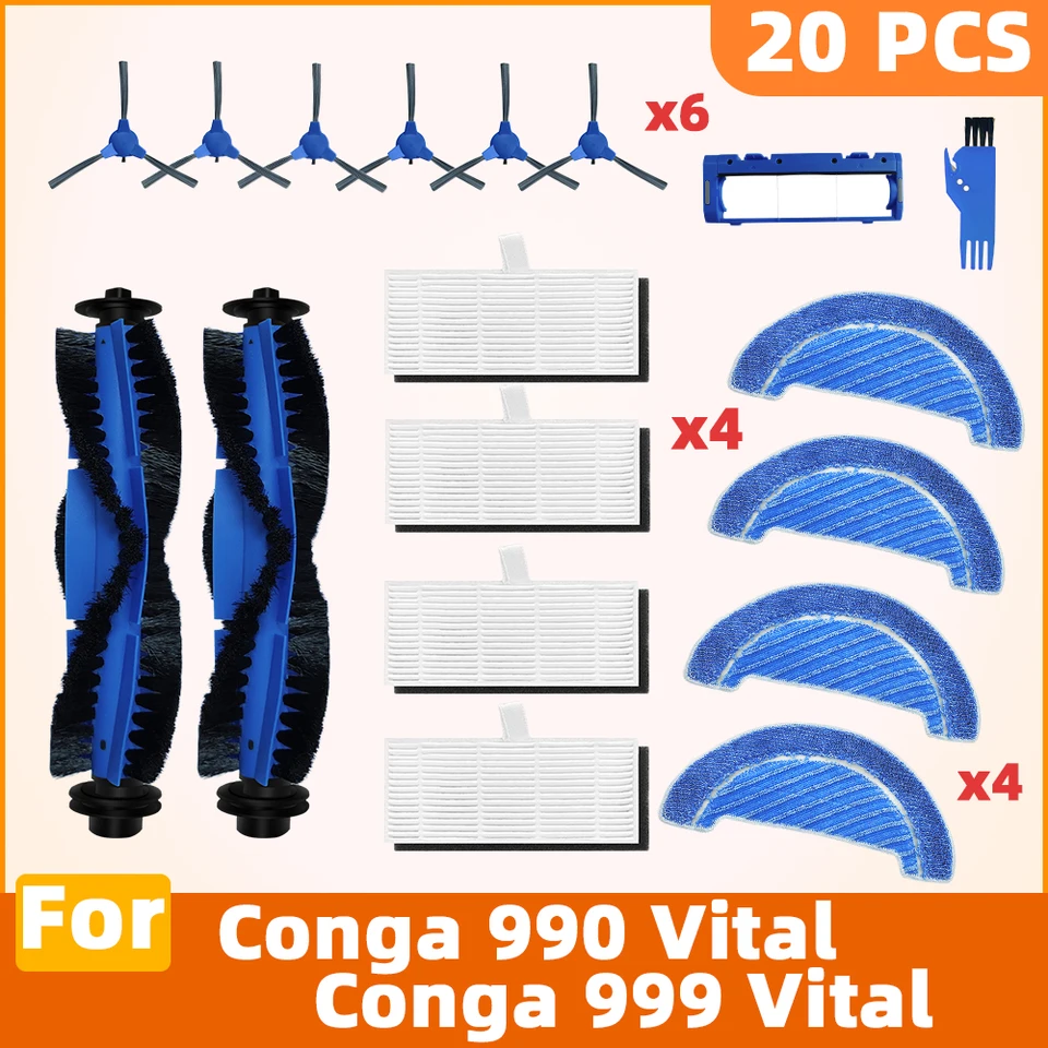 Ricambi Conga 2299 Sacchetti Ricambio Per Aspirapolvere Robot Cecotec