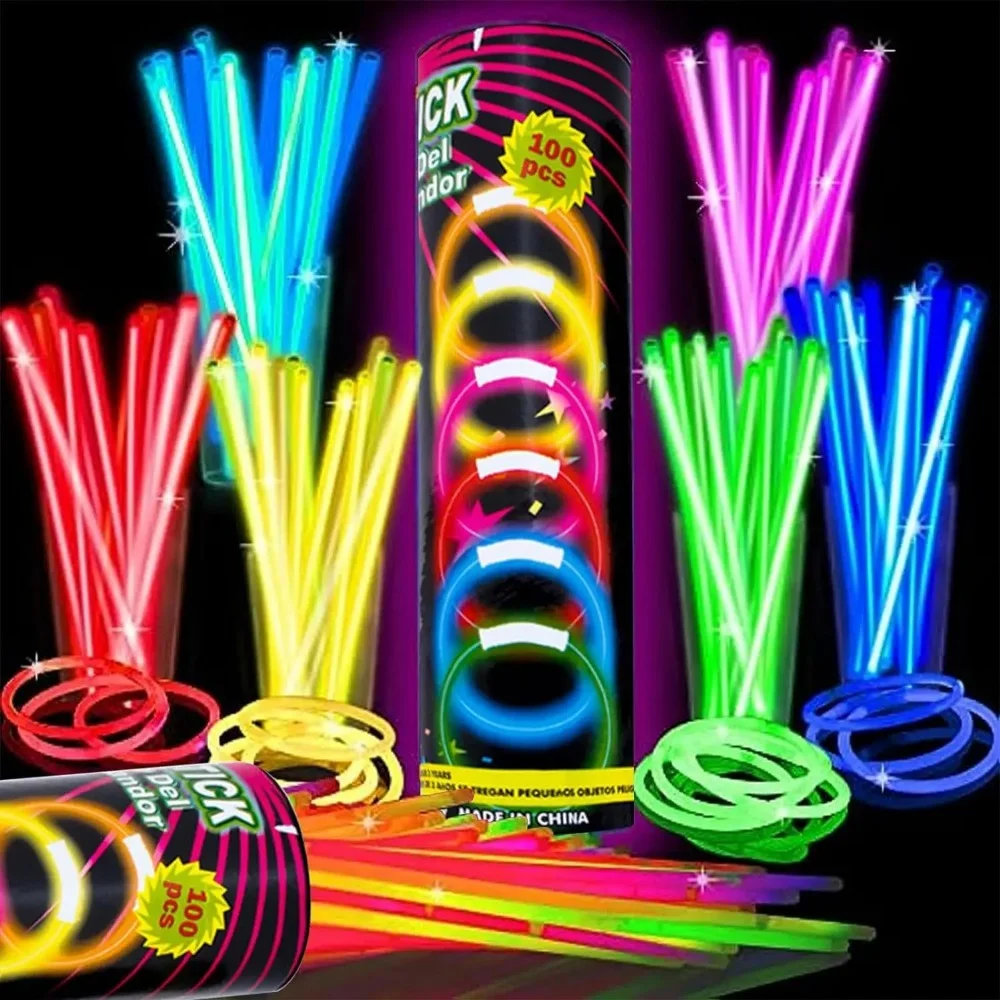 Glow Sticks Party Pack Glow Necklaces Bracelets Halloween Light up Pop  Tubes Kids Glow in Dark Party Favor Supplies Decoration - AliExpress