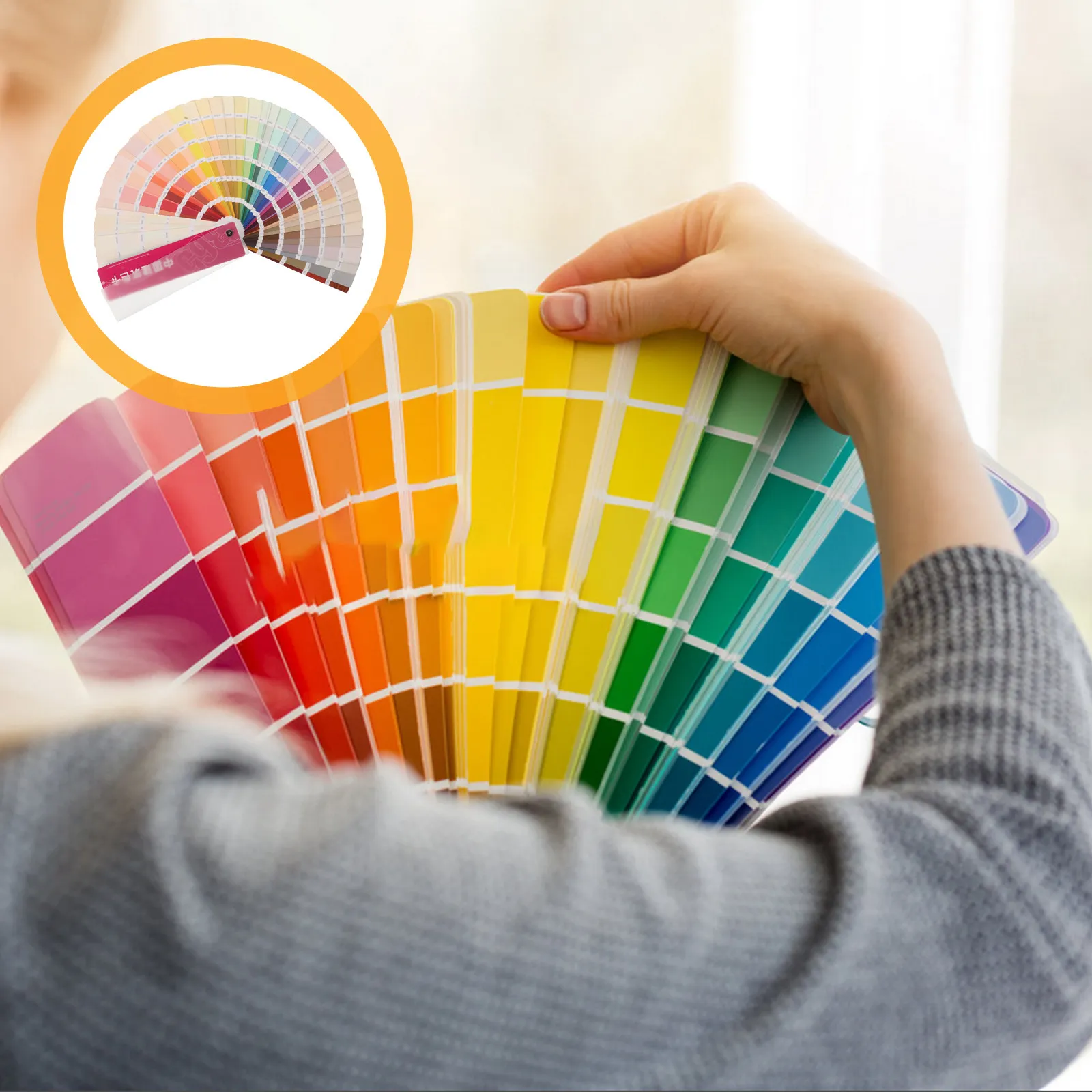 페인트 색상 샘플 카드 전문가용 표준 멀티 컬러 차트 정확하고 신뢰할 수 있는 지속적인 사용 가능 페인터 및 계약자용 휴대용