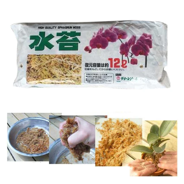 Sphagnum Mohás Legakrasztozó Tenyésztési Szubsztrát Talaj Az Orchidea Mohák Cserepes Keveréke Beltéri Nedvesség Újrapottáló Közepes - Image 5