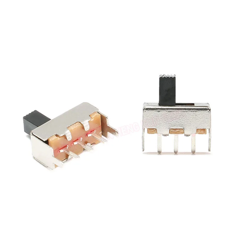 

20/40/100/Pcs Toggle Switch SS-12F44(1P2T)G5 Handle Height 5mm,3 Pin,2 Gears, With Bracket And Two Fixed Feet