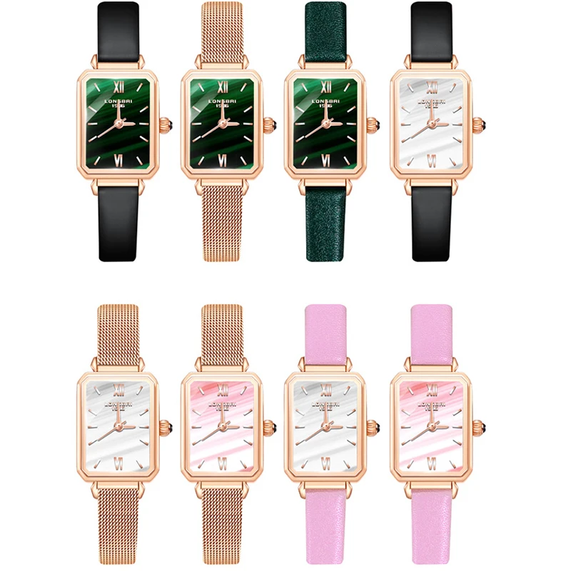 Handmade Leather Watch Strap with Rose Gold Buckle Bracelet Accessory