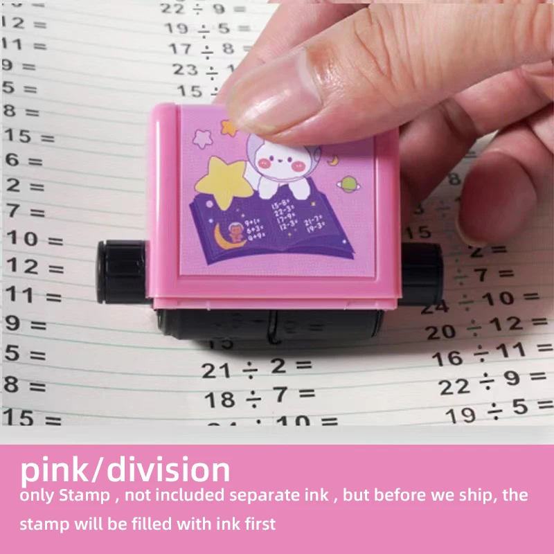 Addition and Subtraction Multiplication and Division Seal Students Within 100 Teaching Digital Roller Practice Questions Stamp