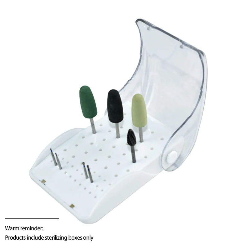 

1Pcs 60 Hole Dental Burs Holder Plastic Box Burs Dental Holder Dental Bur Box Dental Tools Dentist Drill Box Autoclave