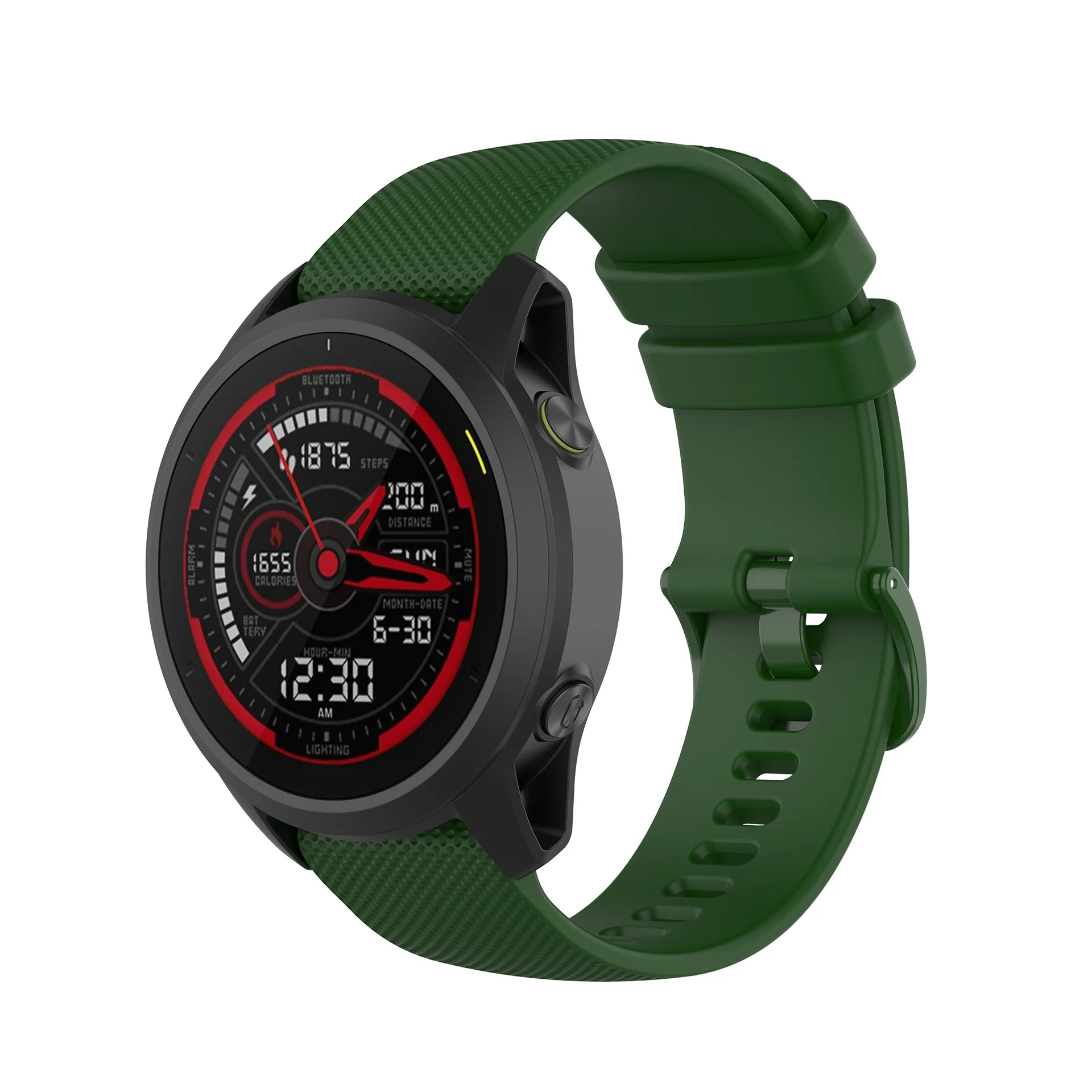 Enhanced Silicone Breathable Wristband Strap - Official 22mm/20mm