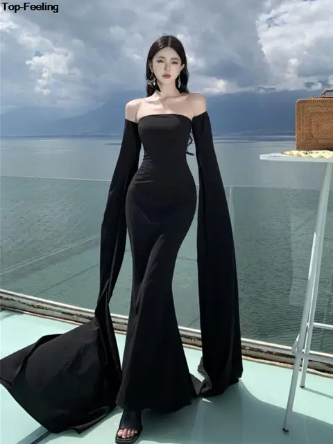 Elegant Bodycon Designer Evening Party Dresses Sexy Hollow Out Backless Wedding Robe Women Summer Solid Formal Occasion Dress Cheap Product Recommendation