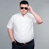 Men Short Sleeve Shirt Summer Casual Oversize Plus Size 7XL 8XL 10XL 11XL Fashion Basic Solid Twill Business White Dress Shirts 2
