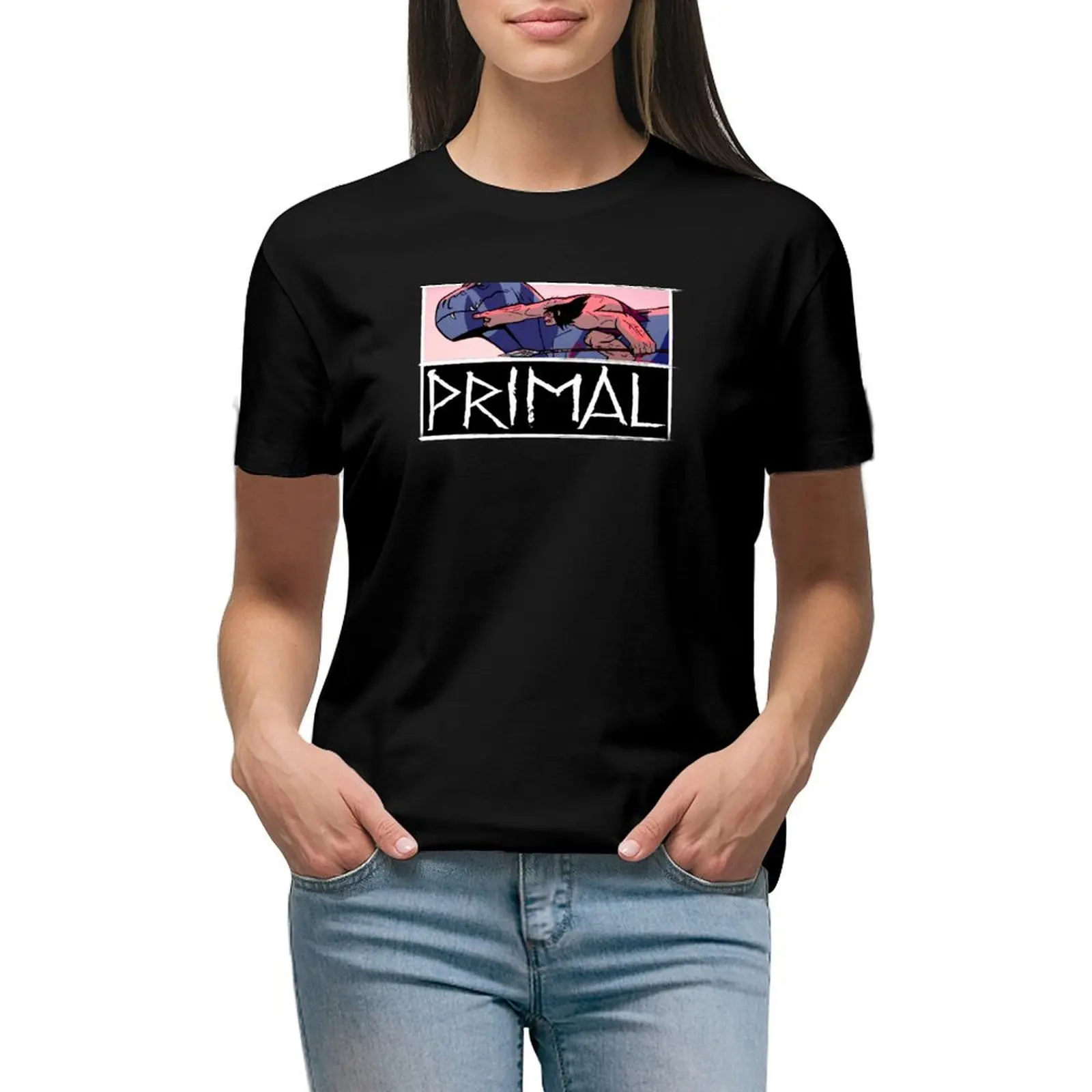 

Primal T-Shirt quick-drying plus size tops summer top anime graphic t-shirts for Women
