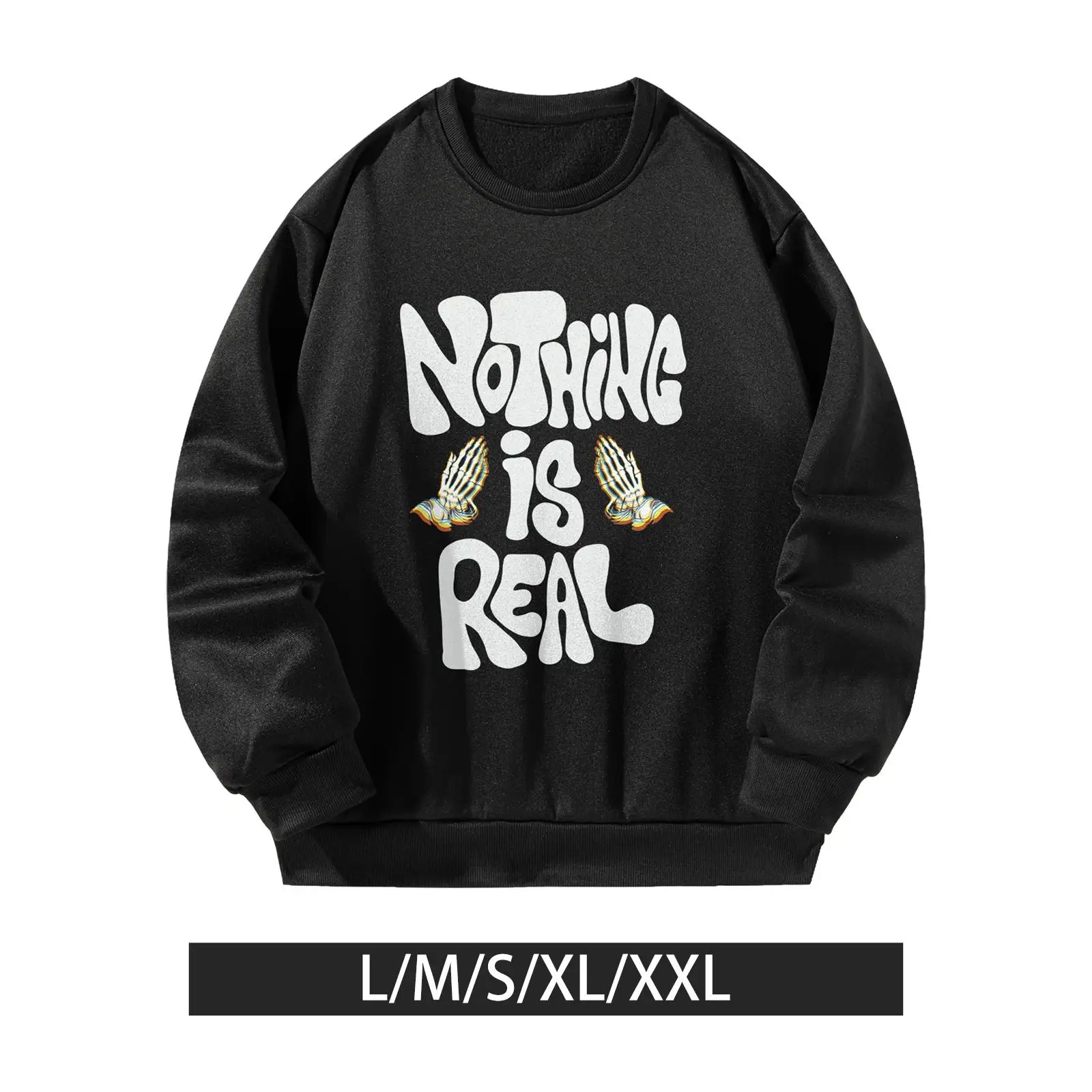 

Men Women Fashion Sweatshirt Crew Neck Pullover for Hiking Office Fishing