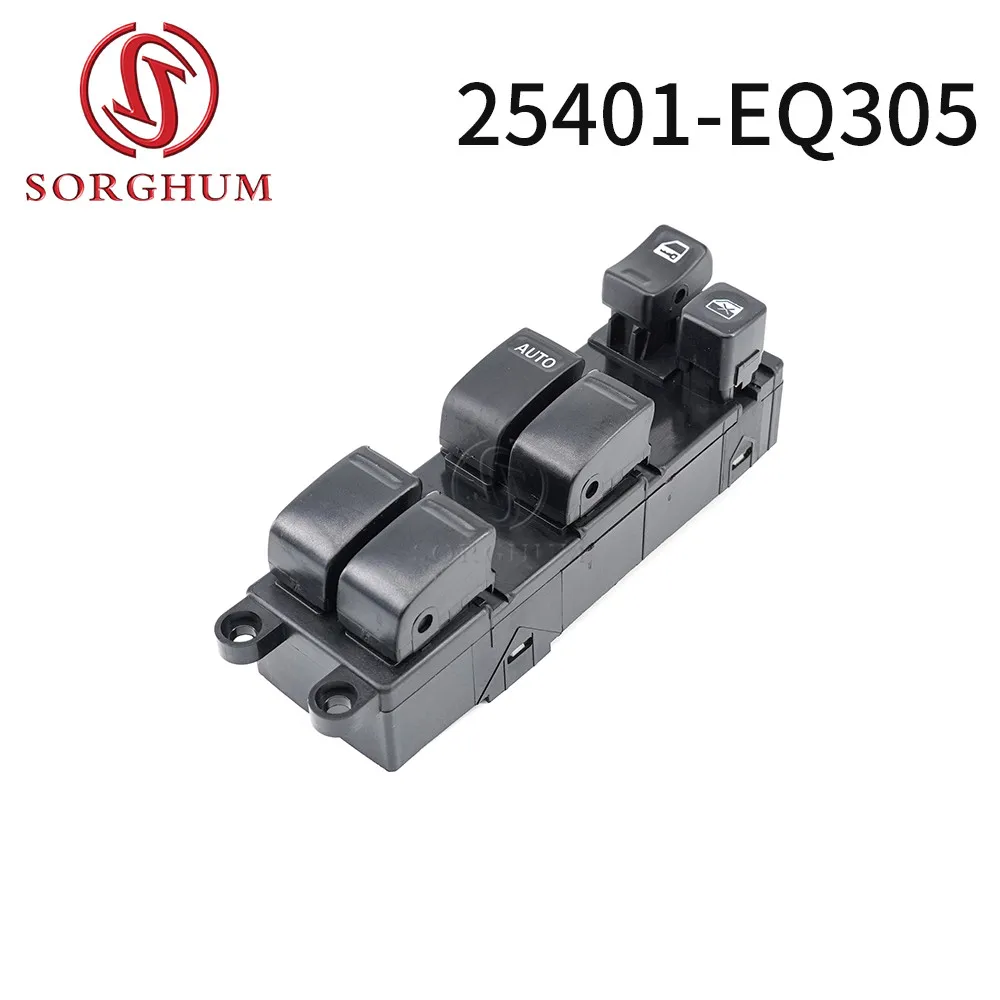 

SORGHUM 25401-EQ305 For Nissan X-Trail 2002 2003 2004 2007 Power Window Master Control Switch Button Car Accessories 25401EQ305