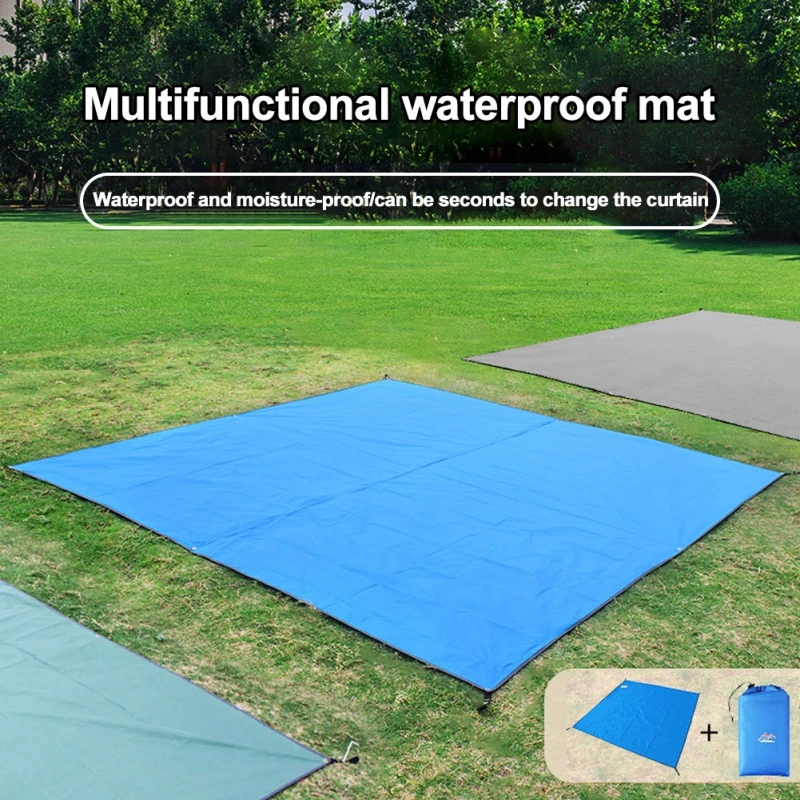 210D Picnic Mat Floor Seat Water Proof Four Corner Reinforcement Oxford Cloth Tent Moisture-proof Mats Multifunctional