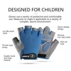 GTUBIKE Children's Gloves Half-finger Sports Pulley Balancing Car Anti-slip Protection Riding Sports For 5-12 Years Old Boy Girl 5