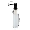 Stainless Steel Sink Soap Dispenser Liquid Soap Bottle Manually Pressing Soap Lotion Dispenser Kitchen Accessories 350ml 5