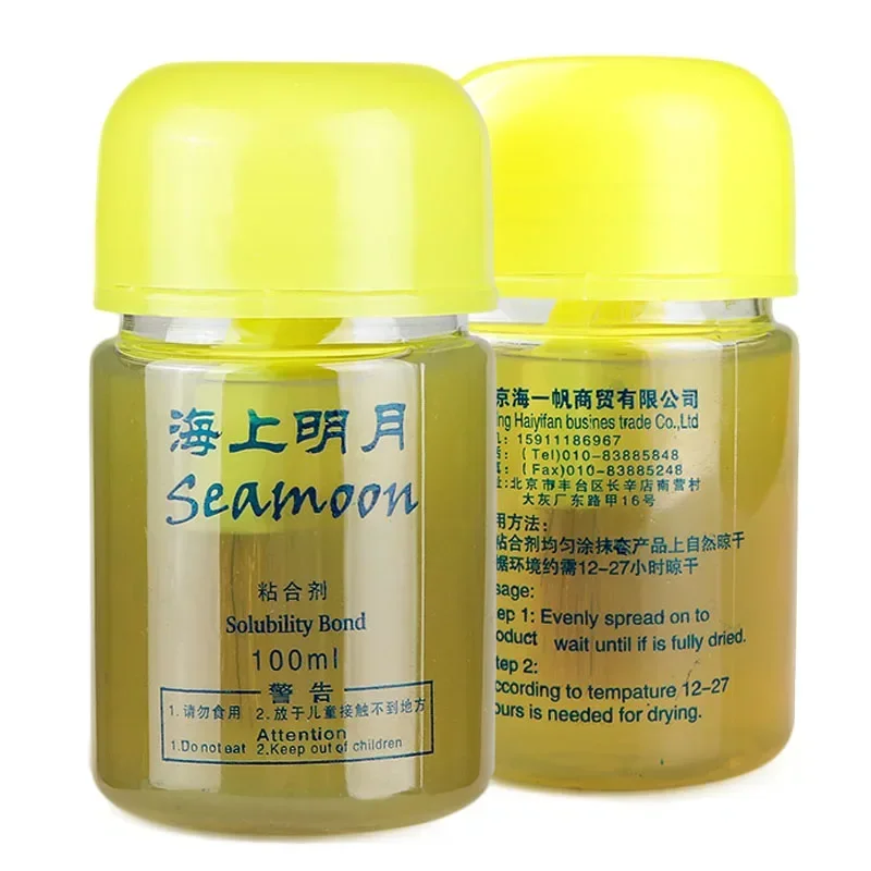 Table Tennis Bond Oil Haifu Sea Moon Table Tennis Performance Booster National Yellow Black White Ping Pong Solubility Bond Oil VOC Tune 120ml