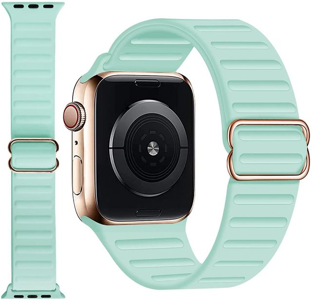 Stretch Silicone Solo Loop Band for Apple Watch 7 6 5 3 Se Sport Women Men Stretch Strap for Apple Watch 44 42 40 38