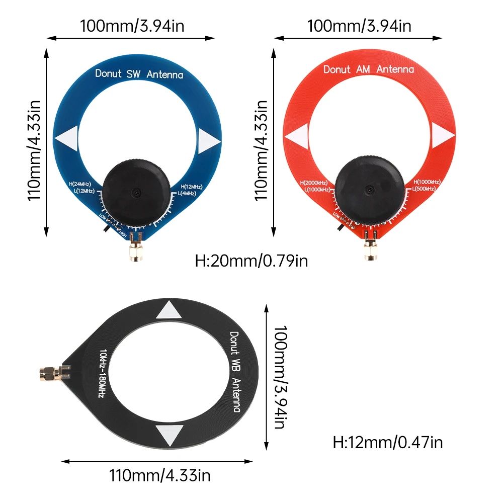 High Impedance Amplifier Suitable For SDR Walkie Talkie Small Loop Antenna With Donut AM MW/SW Mini Loop Antenna 2