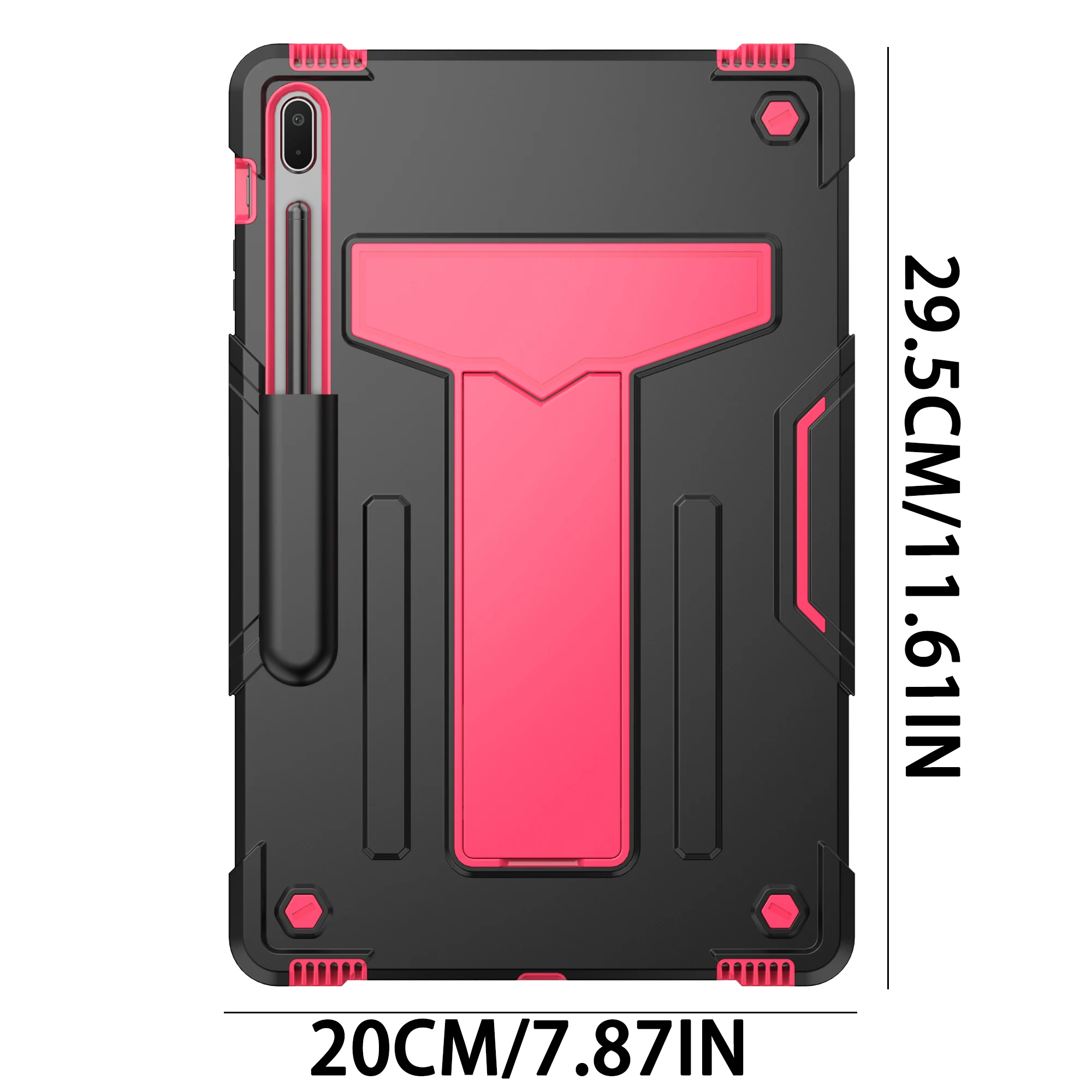3-in-1 Tablet Case with All-Round Protection and T-Shaped Stand