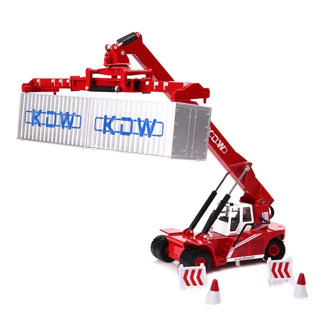 1:50 Alloy Container Crane Model Children Gift Simulation Engineering Cars Kids Gift Construction Vehicle Model Collection 4