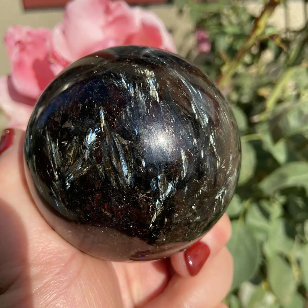 boule de cristal- naturelle- unique – obsidian dragons
