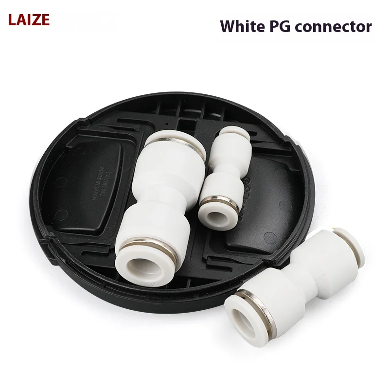 

Air Pneumatic fittings White PU Straight Quick Connector