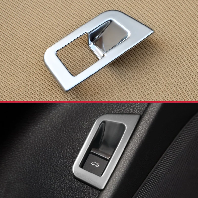 

For Audi Q7 2016-2018 ABS Chrome Car Tailgate Switch Frame Trunk Switch Cover Trim Stickers Car Accessories Interior
