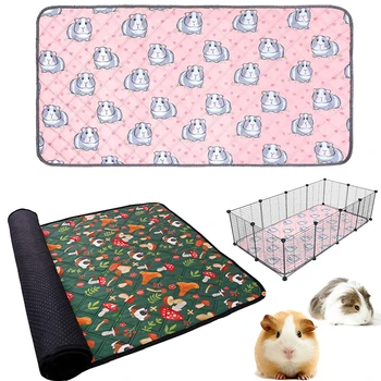 Tappetino lavabile per gabbia per porcellini d'India, super assorbente, impermeabile e antiscivolo, per pipì, per piccoli animali, per conigli, criceti