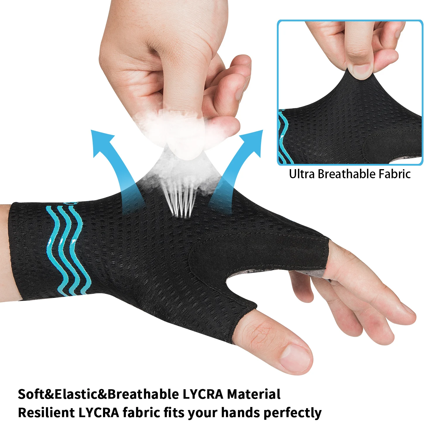Sports Half Finger Gloves Cycling Gloves Sport Gloves Road Bike Cycling Gloves Half Finger Breathable 3MM SBR Pads Shockproof MTB Biking Unisex