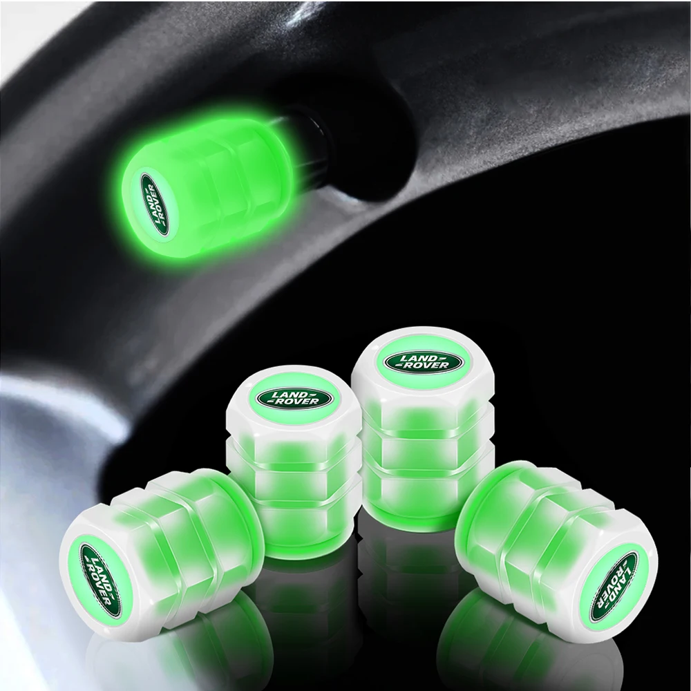4pcs Luminous Car Tire Valve Stem Caps Covers Motorcycle Bicycle Auto