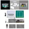 1/32 Assemble Diorama LED Lighting Garage Collection Gifts Acrylic Display Case Simulation Parking Lot Model for Home Decoration 6