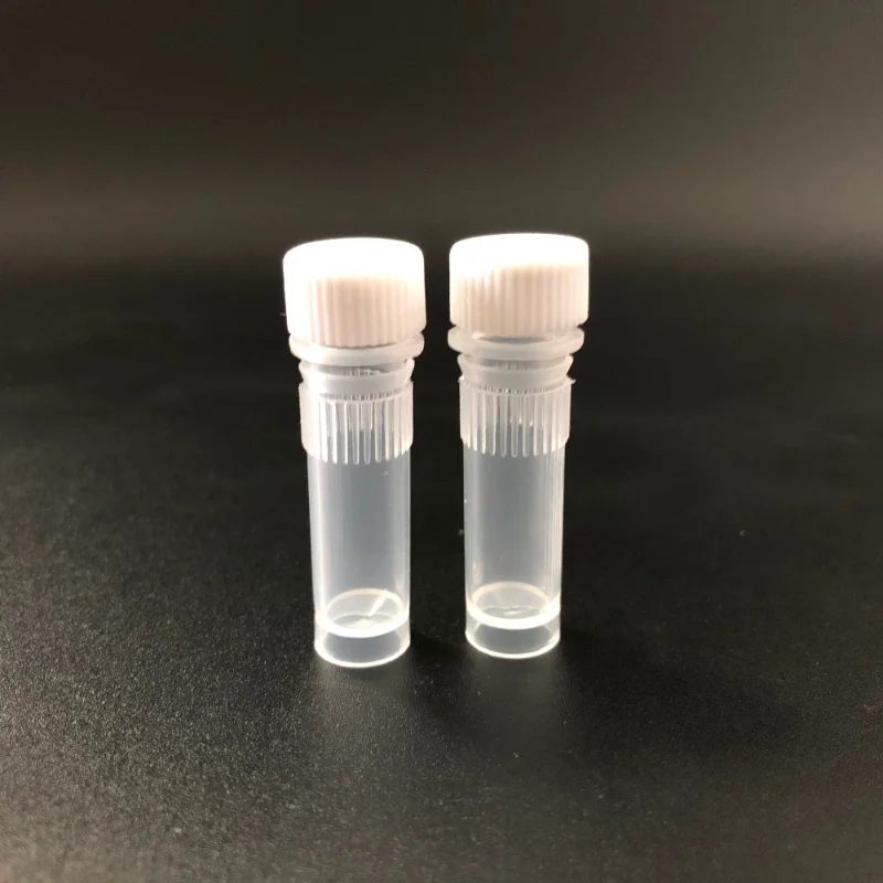 500Pcs 1ml Cryovial 10mm&times;40mm PP Cryogenic Vials Stand Laboratory Cryogenic Vials Washer